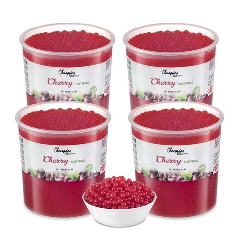 Cherry Popping Boba for Bubble Tea | Fruit Pearls | Inspire Food Co