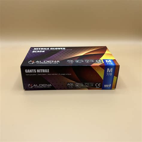 Black Nitrile Gloves ALDENA | ALDENAGLOVES