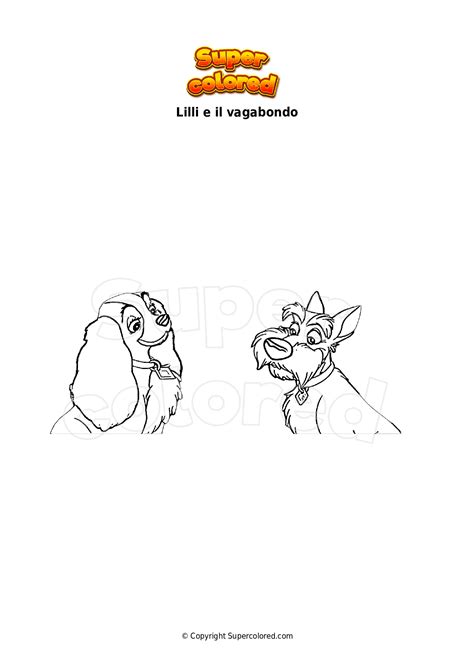 Disegni Da Colorare Di Lilli E Il Vagabondo