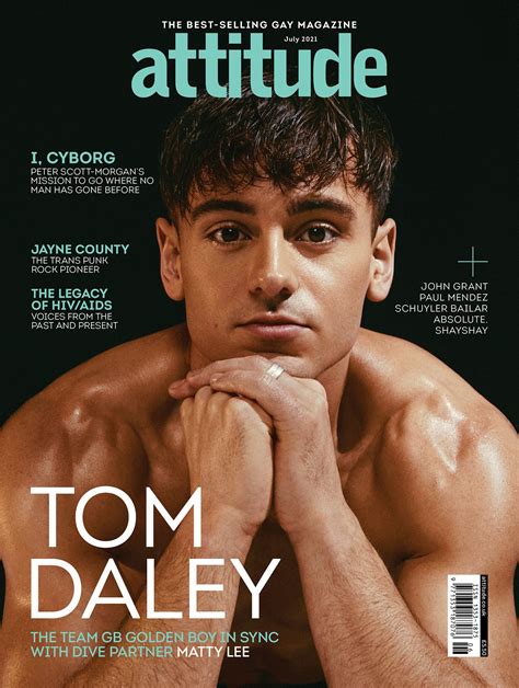 Tom Daley and Matty Lee cover Attitude Magazine July 2021 by Eddie