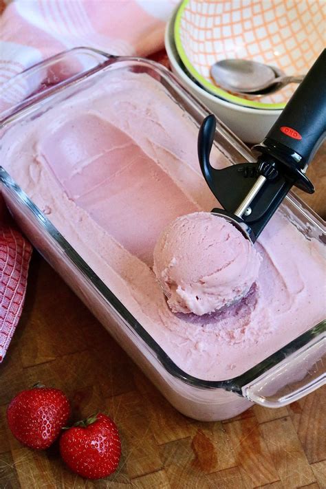 Vegan Strawberry Ice Cream (Churn or No-Churn) - The Cheeky Chickpea
