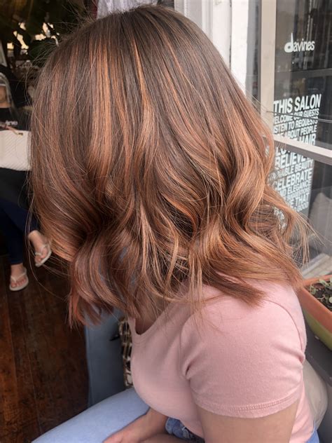 rose gold with light brown hair | Light brown hair, Light auburn hair