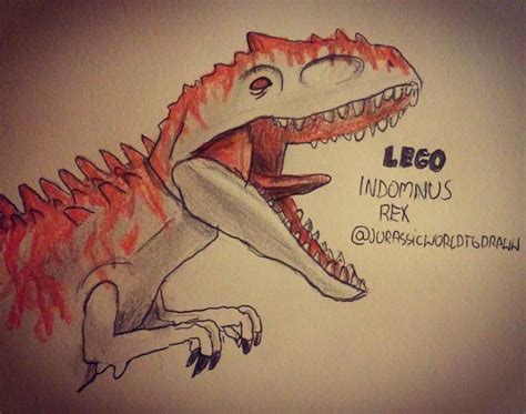 Jurassic World Indominus Rex Drawing - Hanpei