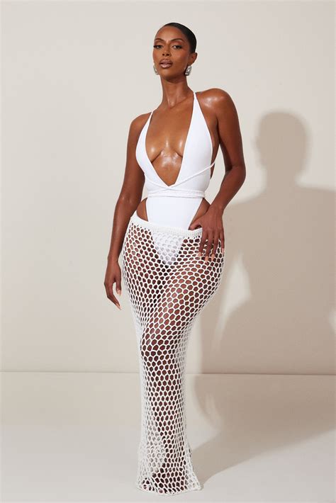 The Fishtail Swim - White – marsthelabel