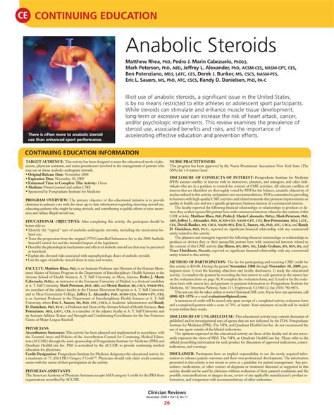 (PDF) Anabolic steroids