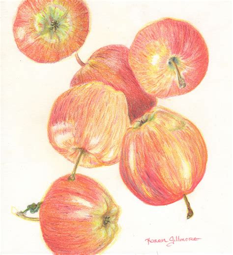 sm Falling Apples | Karen Gillmore Art