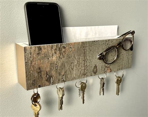 wooden key holder etsy