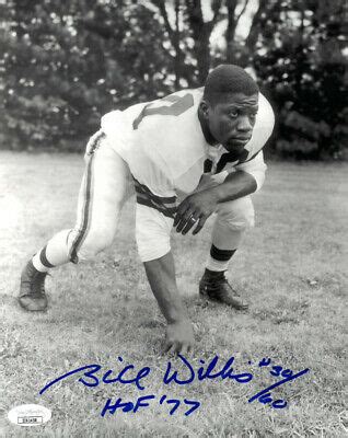 Bill Willis signed Cleveland Browns Vintage B&W 8X10 Photo #30/60 HOF ...