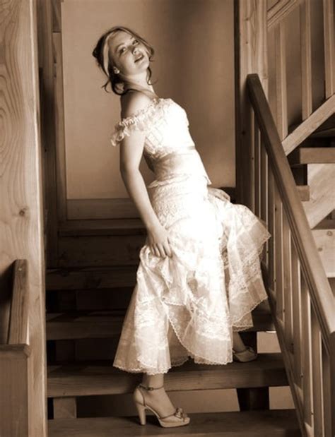 Romantic Victorian Lace Wedding Dress With Corset Bohemian - Etsy