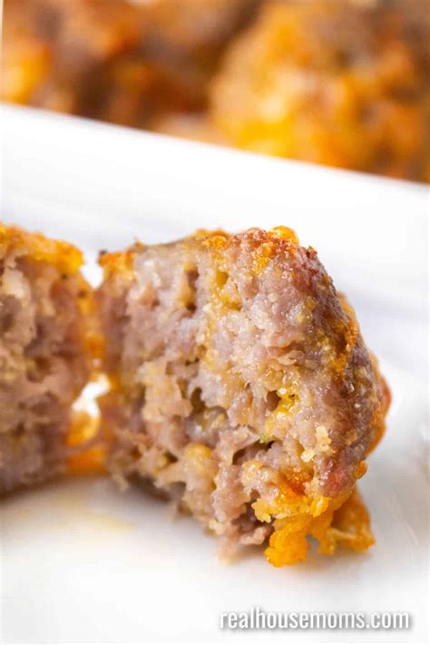 Air Fryer Cheddar & Sausage Balls ⋆ Real Housemoms