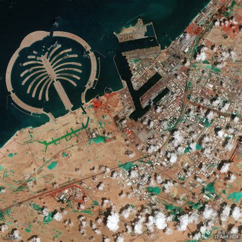 ESA - Dubai floods seen from space