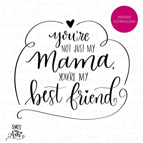 Mother Gifts From Daughter Svg, Mothers Day Svg, Best Friend Mom, First