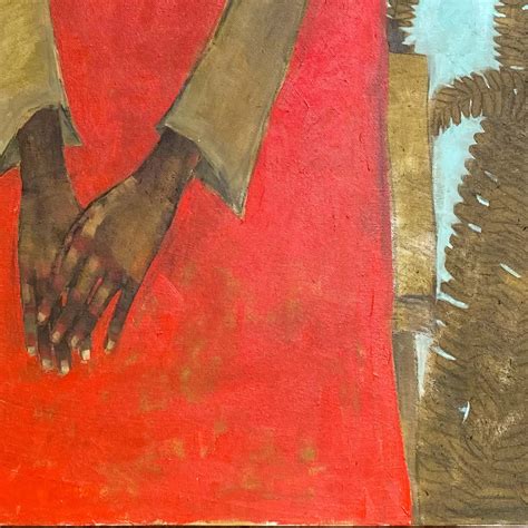 Olivia Mae Pendergast, Girl in Red Skirt with Ferns, 2023 | OOA Gallery