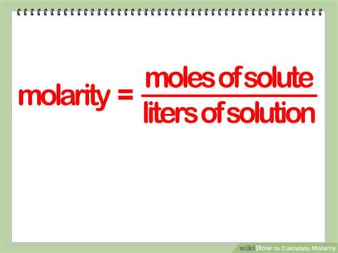 how to calculate molairty