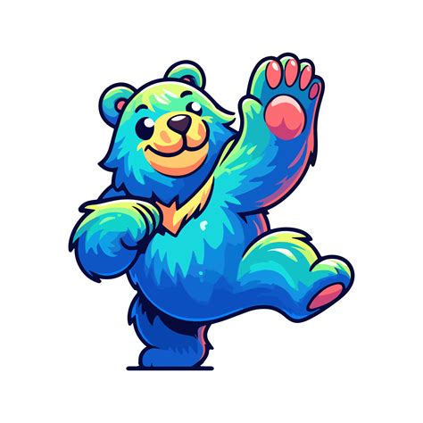 cute icon character dancing bear 44628292 PNG