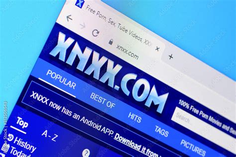 Homepage of xnxx website on the display of PC, url - xnxx.com. foto de ...