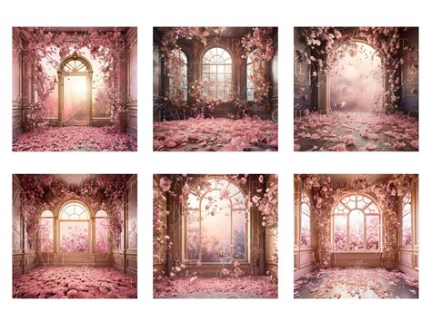 18 Digital Backdrops Pink Floral Rooms Maternity (Instant Download) - Etsy