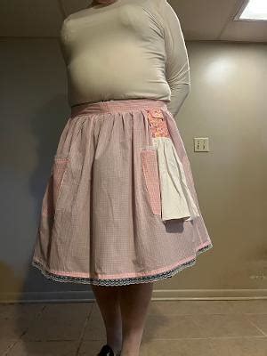 Monday morning pink gingham apron with hand towel. | Flickr