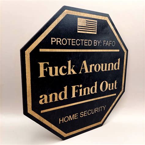 Fuck Around and Find Out Yard Sign FAFO Yard Sign FAFO - Etsy