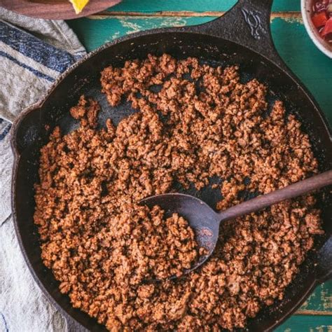 how to add taco seasoning to ground beef