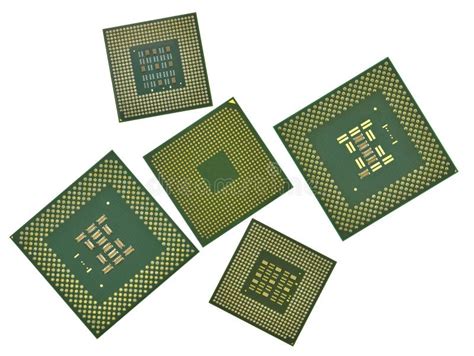 modern cpu isolated  white stock image image  data processing