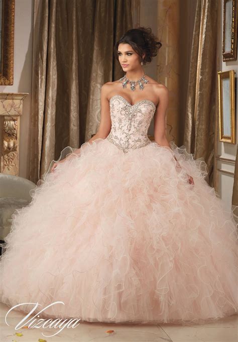 light pink quincea帽era dresses 7