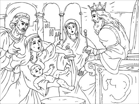 Wisdom of Solomon coloring page - Coloring Pages 4 U