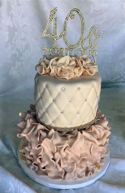 40 and Fabulous Birthday Cake Story | Elegant birthday cakes, 40th ...