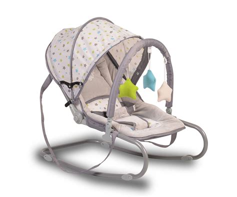 Бебешки шезлонг Cangaroo Lulu, сив | КОМСЕД
