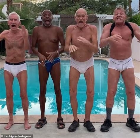 Four elderly gay men who joke they 'invented being gay' set internet
