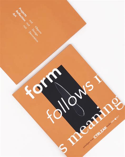 Form Follows Meaning | Book of Paradigms from CTRLZAK Studio