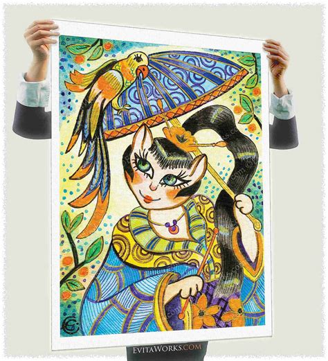 Kitty 21, cute pet art ‹ EvitaWorks