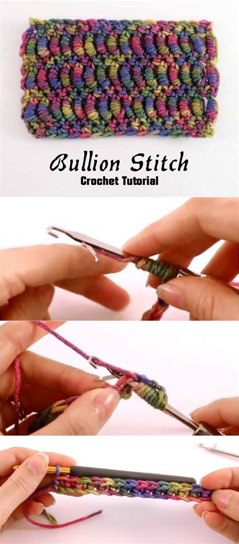 Crochet Bullion Stitch - Pretty Ideas