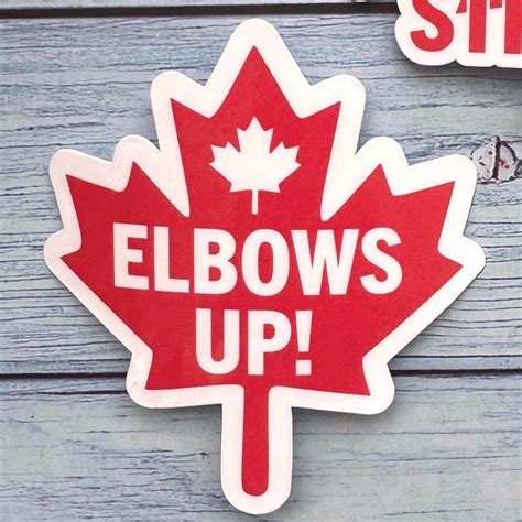 Elbows up Canada Sticker, Support Canada, Buy Canadian - Etsy Canada
