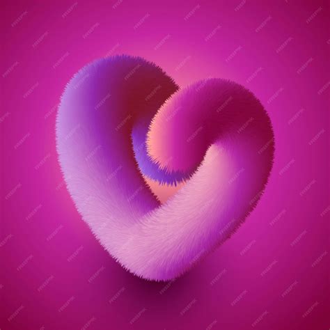 Premium Vector | Furry heart design