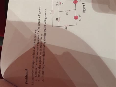 solved problem  node voltage method    cheggcom