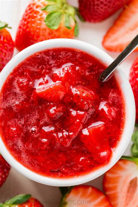 Strawberry Sauce Recipe (Strawberry Topping) - NatashasKitchen.com