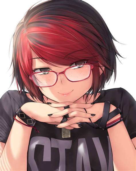 Anime Cabello Corto Negro 11