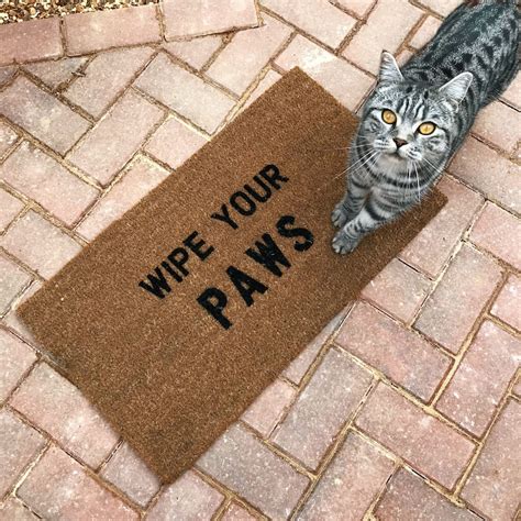 wipe  paws doormat pet lover door mat  home gift doormat