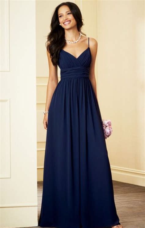 Navy bridesmaids dress idea | Navy blue bridesmaid dresses, Navy blue ...