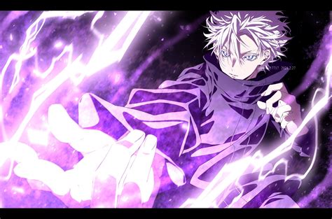 hollow purple banner gojo hollow purple chant satoru gojo satoru