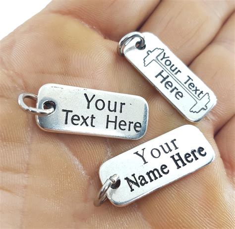 Personalized Tag 3x1cm Name Tags Gift Tag Logo Tags Engraved Tag Tag ...