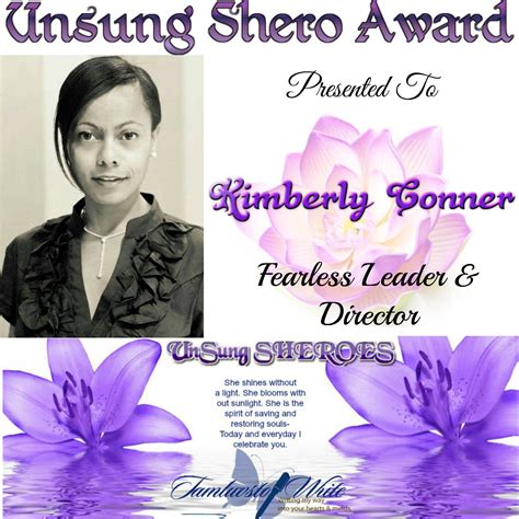 Unsung Shero Award- Kimberly Conner! | by Tamyara Brown | UnSung
