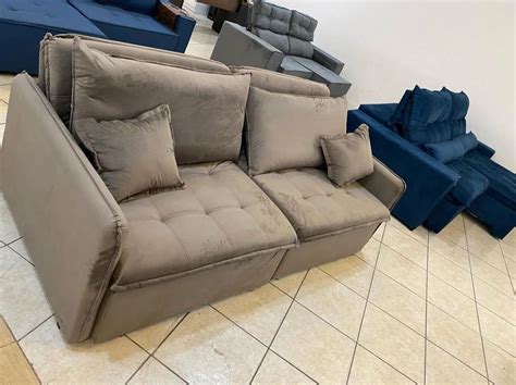 Sofas Baratos Frete Gratis - SOFA CAMA NENCY NOVO SEM CAIXA 1.80 VELUDO FRETE GRÁTIS - Sofás e ...