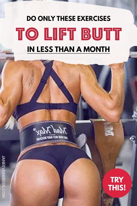 how to lift your buttocks in a week at home