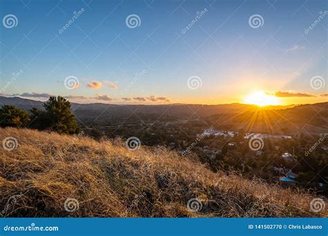 Sunrise Over Mount Diablo and the East Bay Stock Photo - Image of ...