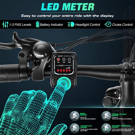 Snapklik.com : Vivi Electric Bike For Adults 26 Inch 500W Ebike For