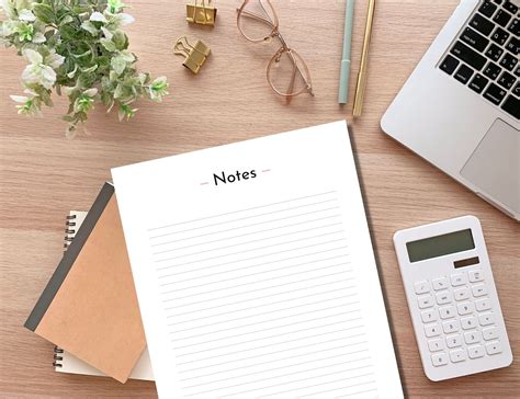 notes page printable printable notes lined note printable lined note