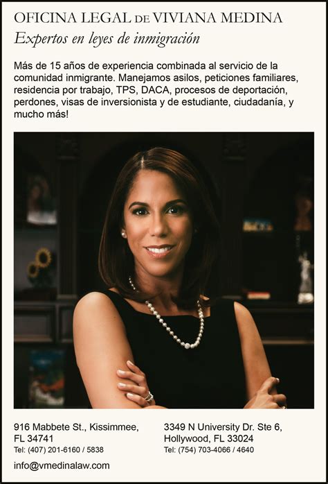 El Osceola Star Newspaper - Oficina Legal de Viviana Medina. Expertos