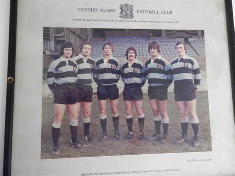 Photograph - Cardiff RFC 1978 Members Chosen to Tour with the Wales ...